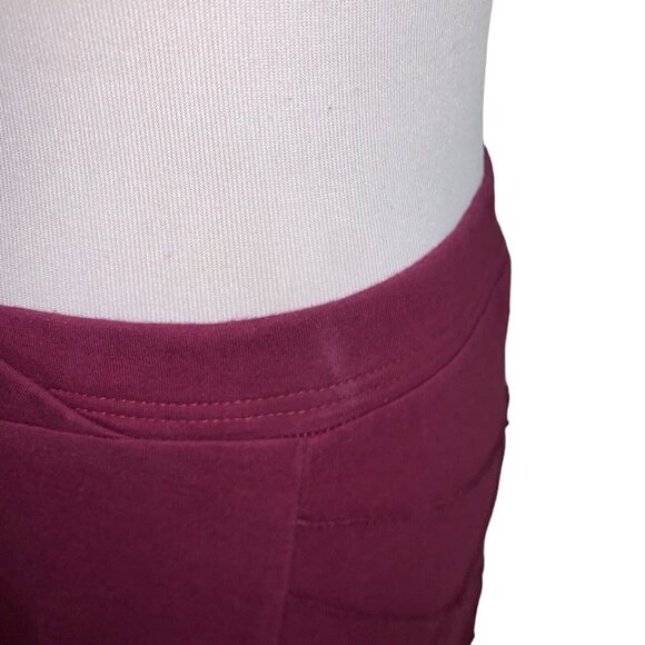 Luna Design Women's M Medium Skirt Elastic Waist Asymmetrical Hemline Textured - Picture 2 of 7